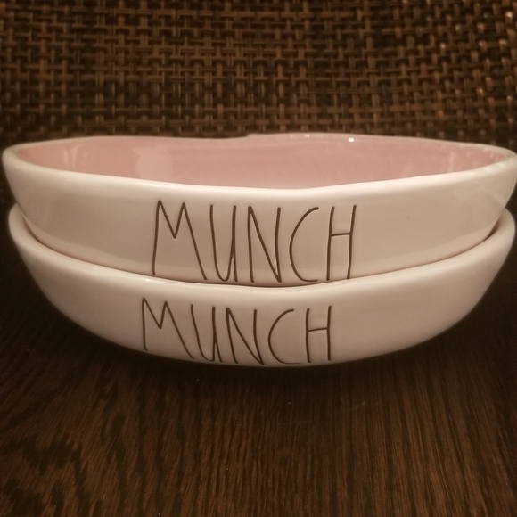 Rae Dunn Munch Ceramic Candy dishes. NWT. Set of 2 - Picture 1 of 3
